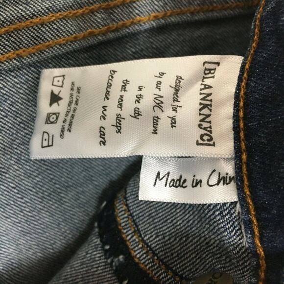 BLANK NYC The Spray On Blue Skinny Jeans Girl’s 14 - Picture 4 of 9